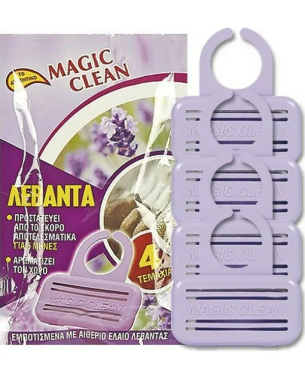 ΑΡΩΜΑΤΙΚΟ ΡΟΥΧΩΝ MAGIC CLEAN ΓΙΑ ΣΚΟΡΟ ΜΕ ΑΡΩΜΑ ΛΕΒΑΝΤΑΣ 4ΤΕΜ