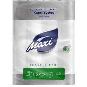ΧΑΡΤΙ ΥΓΕΙΑΣ MAXI CLASSIC PRO 2ΦX117gr ΛΕΙΟ 40ΡΟΛΑ