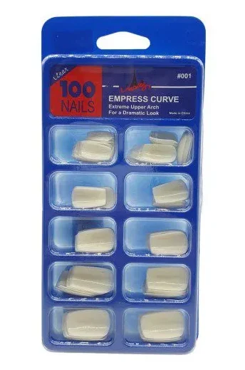 Tips Νυχιών Τετράγωνα 100 τεμάχια - Milky