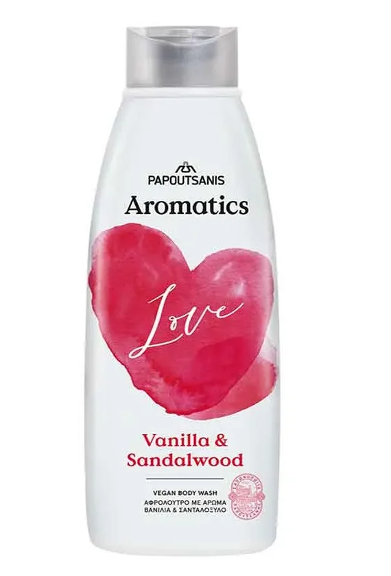 ΑΦΡΟΛΟΥΤΡΟ PAPOUTSANIS AROMATICS VANILLA & SANDALWOOD 600ml