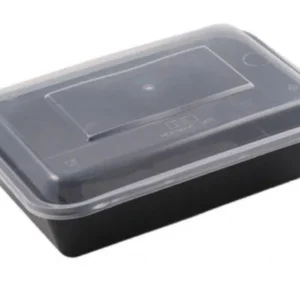 ΣΚΕΥΟΣ ΠΛΑΣΤΙΚΟ ΜΙΑΣ ΧΡΗΣΗΣ M/W ΜΑΥΡΟ ΠΑΡΑΛΛΗΛΟΓΡΑΜΜΟ 750cc 50ΤΕΜ ΜΕ ΚΑΠΑΚΙ ΔΙΑΦΑΝΟ